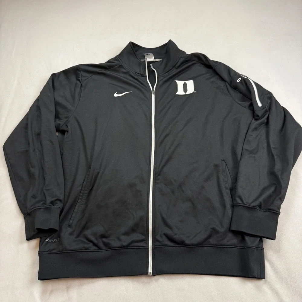 Nike Duke Blue Devils Dri-FIT Full Zip Track Jacket Mens XL Black 31178X-DK5